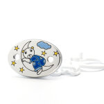 Premiercadeau attache tétine ourson lune - argent massif Premiercadeau attache tétine ourson lune - argent massif