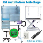 Kit installation toilettage 21 articles