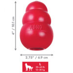 Kong classic rouge larg