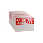 Apiculture. net - matriel apicole 12 panneaux attention abeilles eco