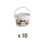 Apiculture. net - mat�riel apicole fran�ais 10 seaux en plastique de 3kg impression miel