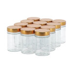 Apiculture. net - mat�riel apicole fran�ais 12 pots verre 500g (370ml) modernes avec couvercles deep ...