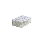 Apiculture. net - mat�riel apicole fran�ais 12 pots verre hexagonaux 250g (196 ml) avec couvercles to ...