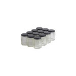 Apiculture. net - mat�riel apicole fran�ais 12 pots verre hexagonaux 250g (196 ml) avec couvercles to ...