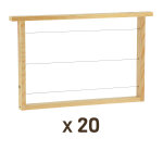 Apiculture. net - mat�riel apicole fran�ais 20 cadres warr� fabriqu�s en france avec fils horizontaux ...