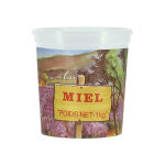 Apiculture. net - mat�riel apicole fran�ais 20 pots traditionnels d�cor lavande 1kg