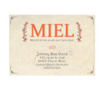 Apiculture. net - mat�riel apicole fran�ais 200 �tiquettes personnalis�es 38x53 fond couleur