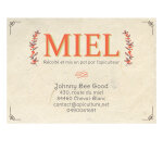 Apiculture. net - mat�riel apicole fran�ais 200 �tiquettes personnalis�es 60x85 fond couleur