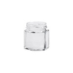 Apiculture. net - mat�riel apicole fran�ais 24 pots verre hexagonaux 50g (48 ml) to 43