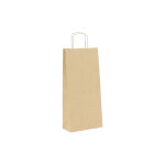 Apiculture. net - mat�riel apicole fran�ais 25 sacs en papier kraft brun lisse 2 bouteilles h39, 5x18x8, ...