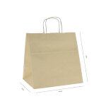 Apiculture. net - mat�riel apicole fran�ais 25 sacs en papier kraft brun lisse h31x32x20cm