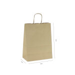 Apiculture. net - mat�riel apicole fran�ais 250 sacs en papier kraft brun lisse h33x25x12cm