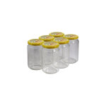 Apiculture. net - mat�riel apicole fran�ais 300 pots verre 1kg (750ml) avec couvercles to82 - 94 mmruche ...