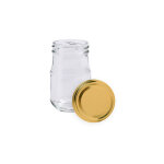 Apiculture. net - mat�riel apicole fran�ais 35 pots verre atlas 125g (106ml) avec couvercles to48 - or ...