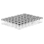 Apiculture. net - matriel apicole franais 48 pots verre 50ml avec couvercles to43 - argent