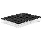 Apiculture. net - matériel apicole français 48 pots verre 50ml avec couvercles to43 - noir Apiculture. net - matériel apicole français 48 pots verre 50ml avec couvercles to43 - noir