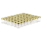 Apiculture. net - matriel apicole franais 48 pots verre 50ml avec couvercles to43 - or