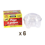 Apiculture. net - mat�riel apicole fran�ais lot de 6 pi�ges � gu�pes et mouches de terrasse transparents ...