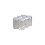 Apiculture. net - matriel apicole franais 6 pots verre 1kg (750 ml) avec couvercles to 82 - blanc