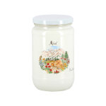 Apiculture. net - matriel apicole franais 6 pots verre 1kg maills dcor montagne avec couvercles ...