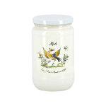Apiculture. net - matériel apicole français 6 pots verre 1kg émaillés décor moustiers avec couvercles ... Apiculture. net - matériel apicole français 6 pots verre 1kg émaillés décor moustiers avec couvercles ...