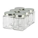 Apiculture. net - matriel apicole franais 6 pots verre jupe haute quadro 750 g (580 ml) avec couvercles ...