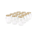 Apiculture. net - matriel apicole franais 6 pots verre orcio 500g (370 ml) to 63 avec couvercles - ...
