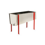 Apiculture. net - mat�riel apicole fran�ais bac a d�soperculer en inox longueur 1200 mm