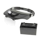 Apiculture. net - mat�riel apicole fran�ais bandeau - loupe � led (avec 4 lentilles)