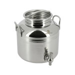 Apiculture. net - matriel apicole franais ft inox 3l avec robinet inox et support