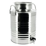 Apiculture. net - matériel apicole français fût inox 25l avec robinet pour huile d'olive Apiculture. net - matériel apicole français fût inox 25l avec robinet pour huile d'olive