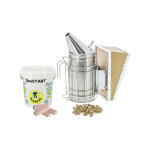 Apiculture. net - matriel apicole franais pack enfumoir inox vauclusien avec allumeurs et combustible ...