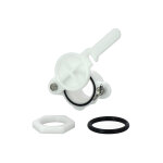 Apiculture. net - mat�riel apicole fran�ais robinet � clapet en plastique 33x42 avec �crou et joint