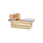 Apiculture. net - matriel apicole franais ruche chalet d'levage dadant avec 3 compartiments