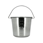 Apiculture. net - matériel apicole français seau en inox 12l Apiculture. net - matériel apicole français seau en inox 12l