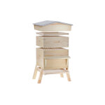 Ecoruche : ruches classiques en bois ruche chalet dadant 10 cadres (hausse & cadres fils)