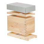 Hirondelle : ruches premium en cryptomeria (bois tr�s l�ger) ruchette hirondelle � tenons dadant 6 cadres ...