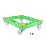 Quarti - fabriquant italien de mat�riel apicole 5 chariots � roulettes (kit)
