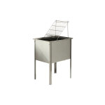Quarti - fabriquant italien de matriel apicole bac  dsoperculer en inox longueur 560 mm