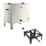 Quarti - fabriquant italien de matériel apicole pack chaudière à cire 32 cadres + réchaud Quarti - fabriquant italien de matériel apicole pack chaudière à cire 32 cadres + réchaud