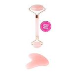 Brushworks rouleau en rsine de quartz rose et gua sha