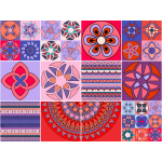 Ambiance - sticker 12 stickers carrelages azulejos taj mahal