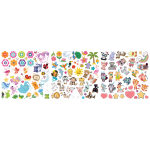 Ambiance - sticker 120 mini stickers animaux
