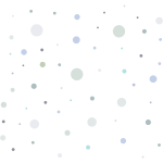 Ambiance - sticker 120 stickers ronds bleus pastels