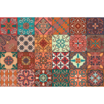 Ambiance - sticker 24 stickers carreaux de ciment azulejos giordano