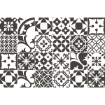Ambiance - sticker 24 stickers carreaux de ciment meuble authentiques cravio
