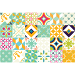 Ambiance - sticker 24 stickers carrelages azulejos cornelia