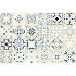 Ambiance - sticker 24 stickers carrelages azulejos girolamo