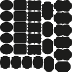 Ambiance - sticker 29 stickers ardoise �tiquettes
