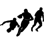 Ambiance - sticker sticker les 3 joueurs de basket
